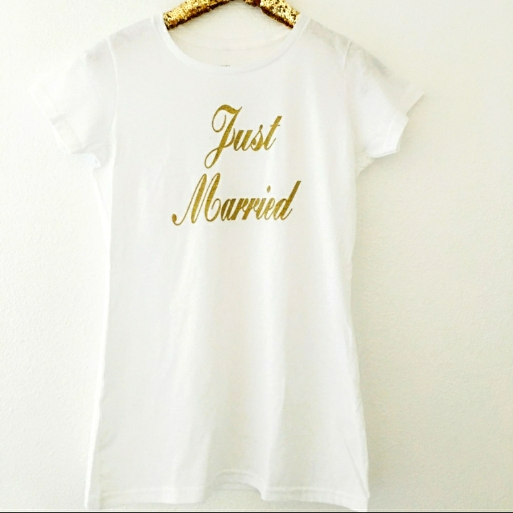 Tiff + Jen "Just Married" T-Shirt